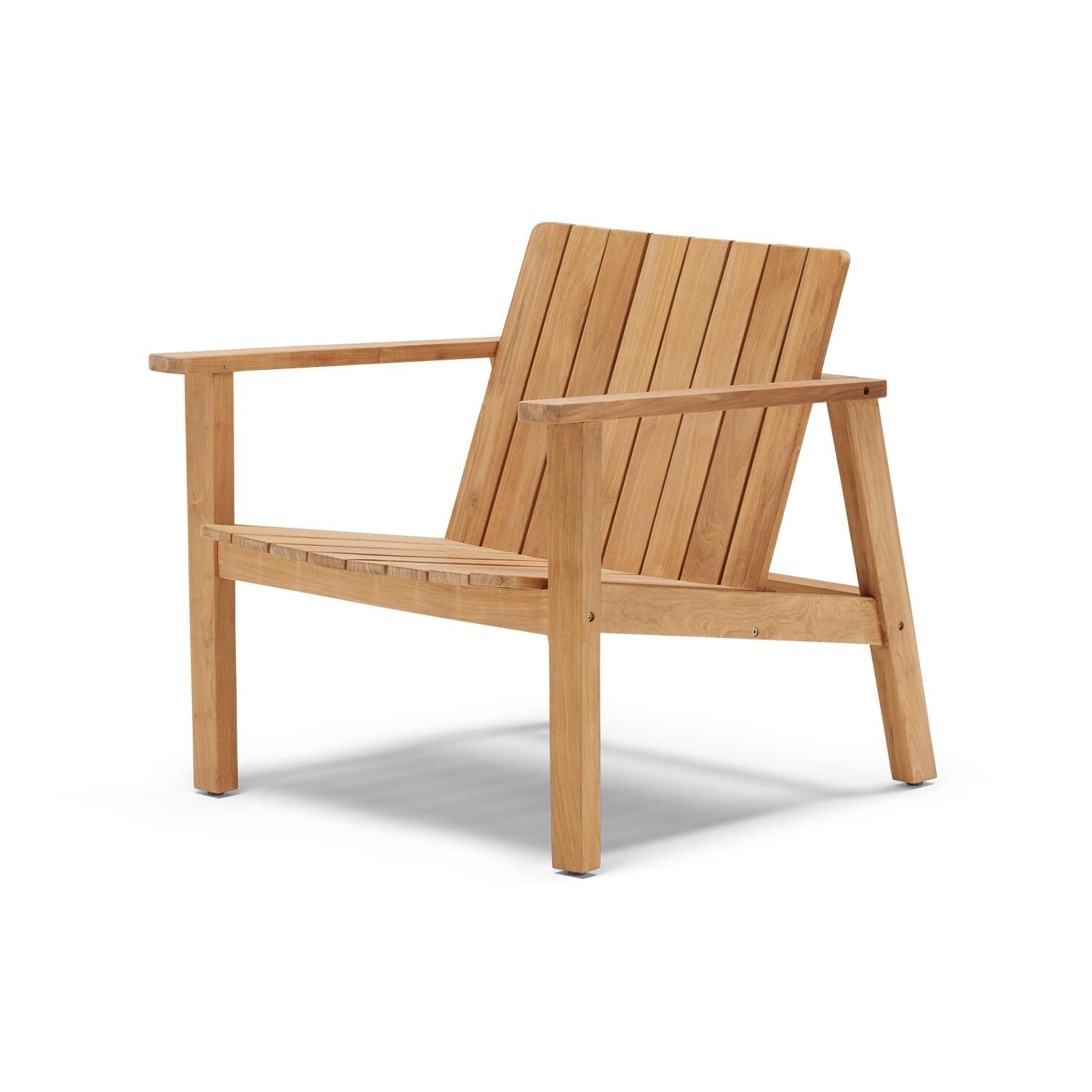 Neighbor LOW-CHAIR1-TEAK Teak Adirondack Low Chair - Full View thumbnail