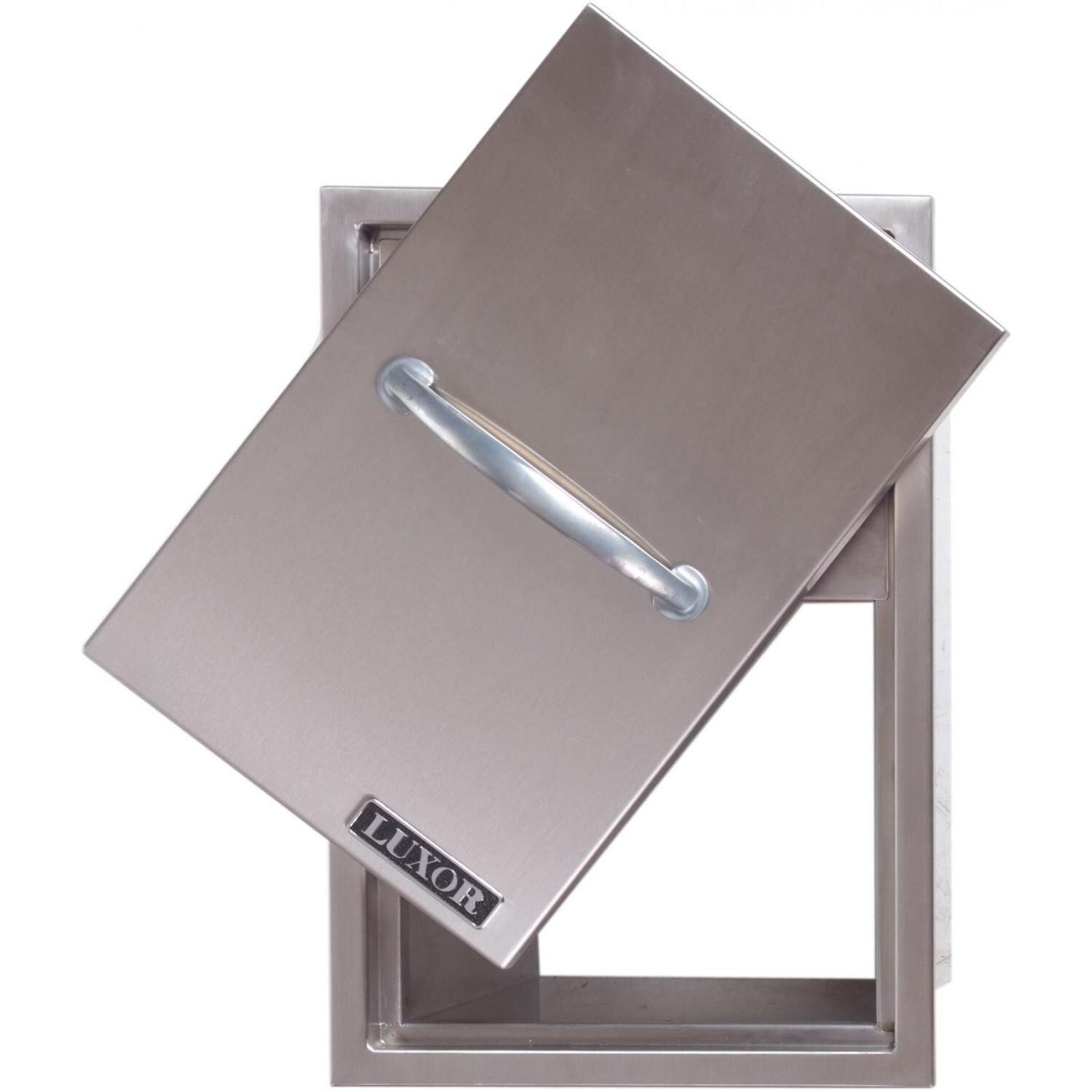 BBQ Island Outdoor Kitchen Counter Trash Waste Chute Lid with Cutting Board