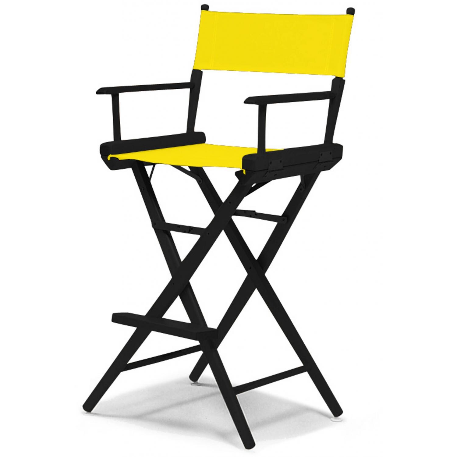 World Famous Bar Height Director Chair By Telescope Casual - Black/Canary
