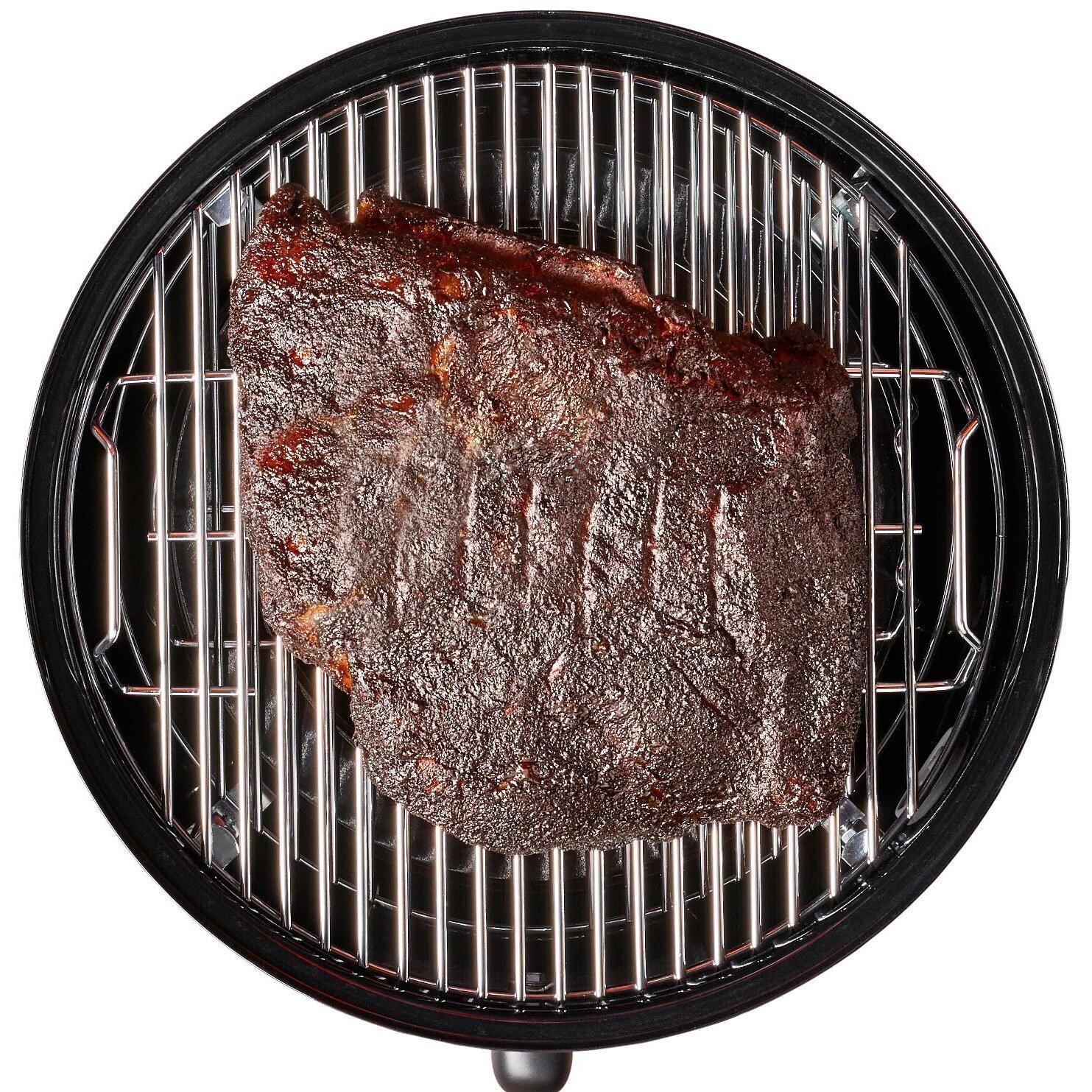 Weber 711001 14-1/2 Inch Smokey Mountain Cooker Charcoal Smoker - Food Grilling - White Background thumbnail