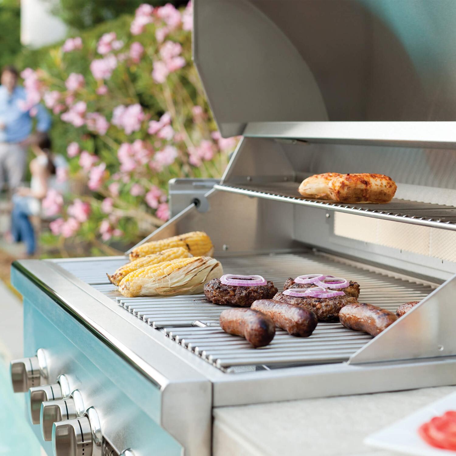 Coyote RTAC-G8-SW-C2SL36LP Ready-To-Assemble 8 Ft Outdoor Kitchen Island With 36-Inch S-Series Propane Gas Grill - Stacked Stone/Modern White - Grilling Food thumbnail