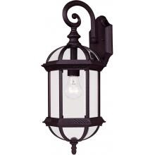 Savoy House Kensington One Light 20-Inch Wall Mount Lantern - Textured Black - 5-0630-BK