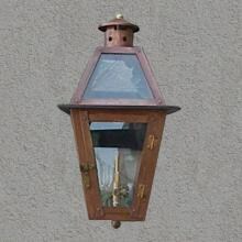 Regency GL18 Beaumont Natural Gas Light With Open Flame Burner And Electronic Ignition On Wall Scroll Mount