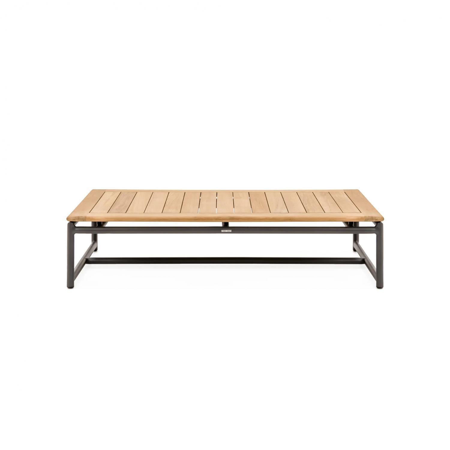 Barbados 51 Inch Rectangular Coffee Table in Asteroid By Teak + Table