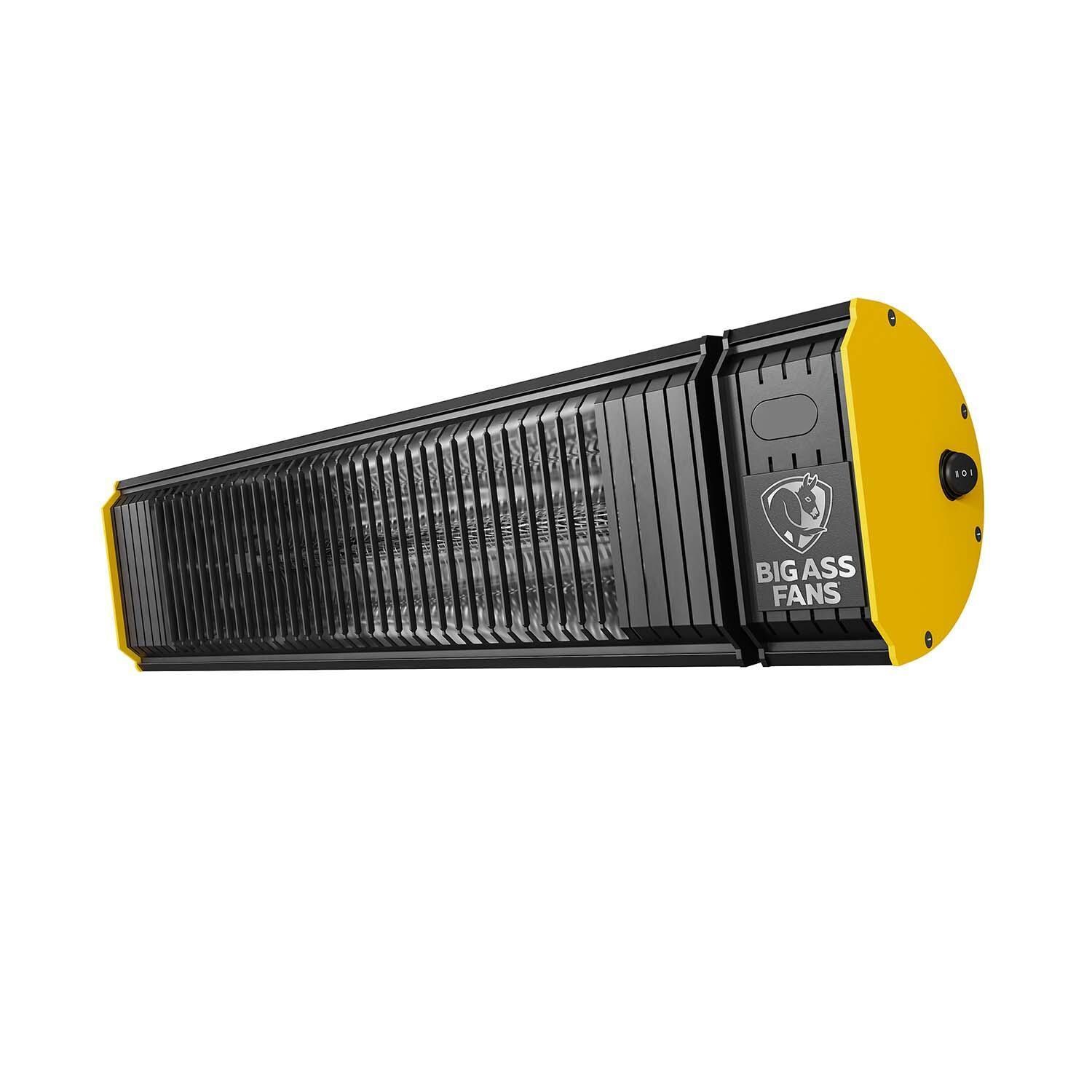 Big Ass Fans BAFCF15120B Obsidian 27 Inch 1500W Single Element 120V Electric Infrared Patio Heater -Black - Off - White Background thumbnail