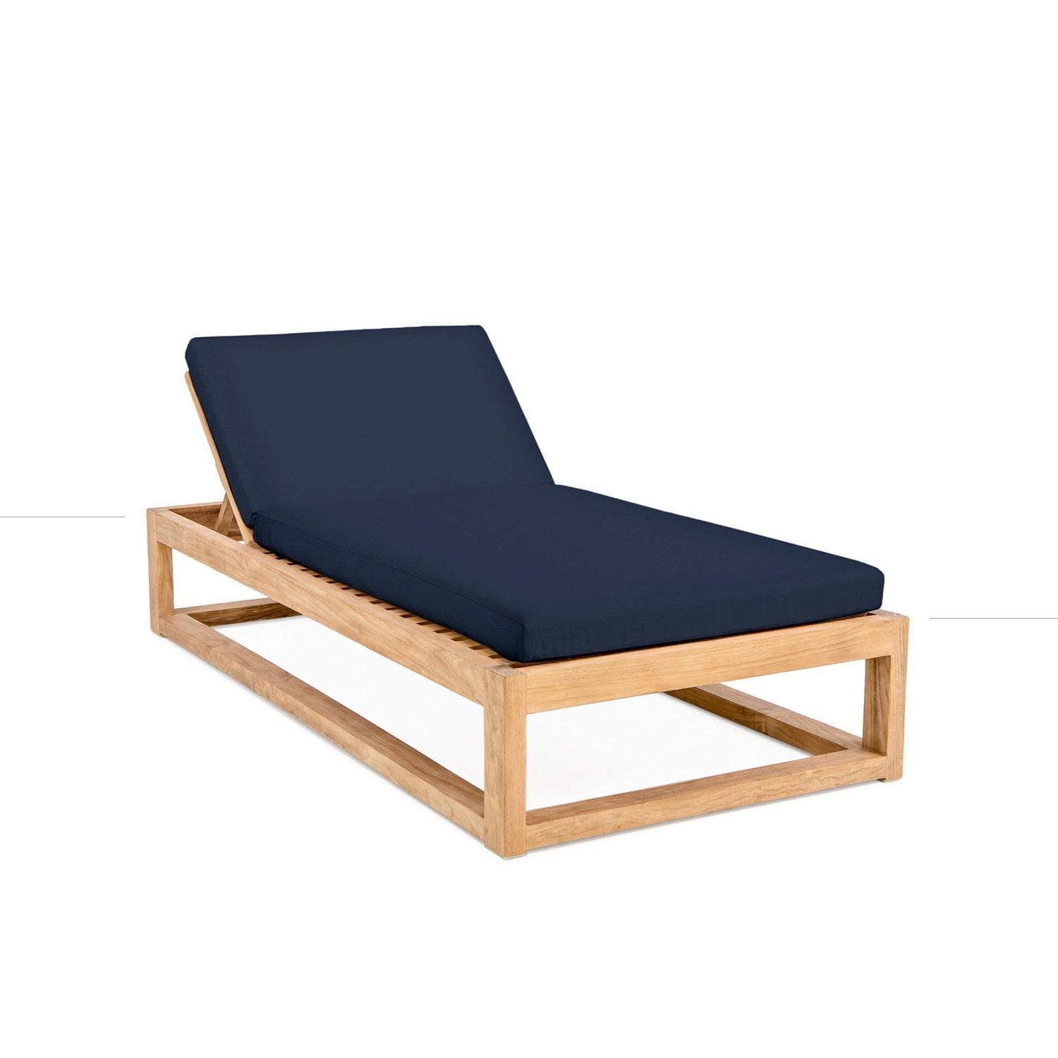 Scape Key Teak Chair Lounge in Indigo by Lakeview Outdoor Designs