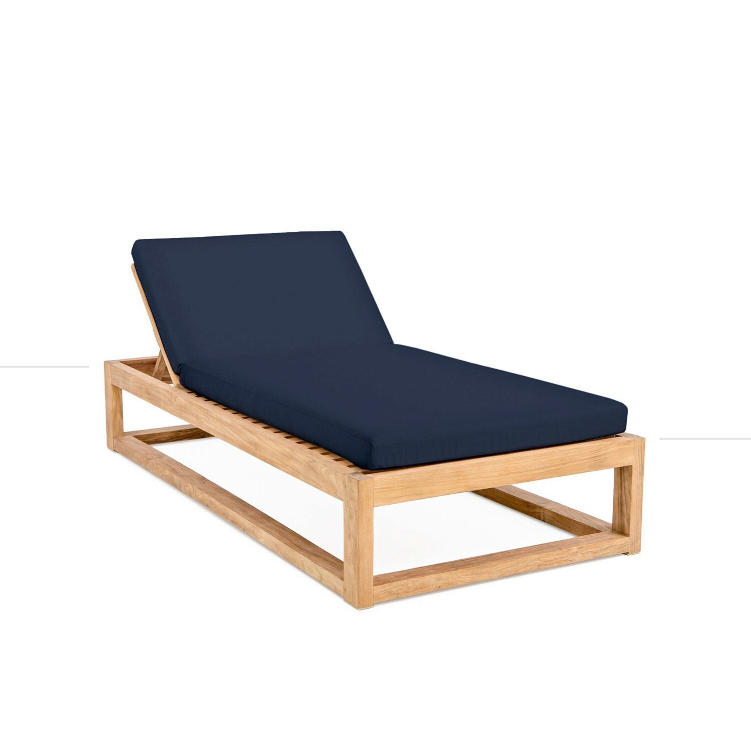 Scape Key Teak Chair Lounge in Indigo by Lakeview Outdoor Designs