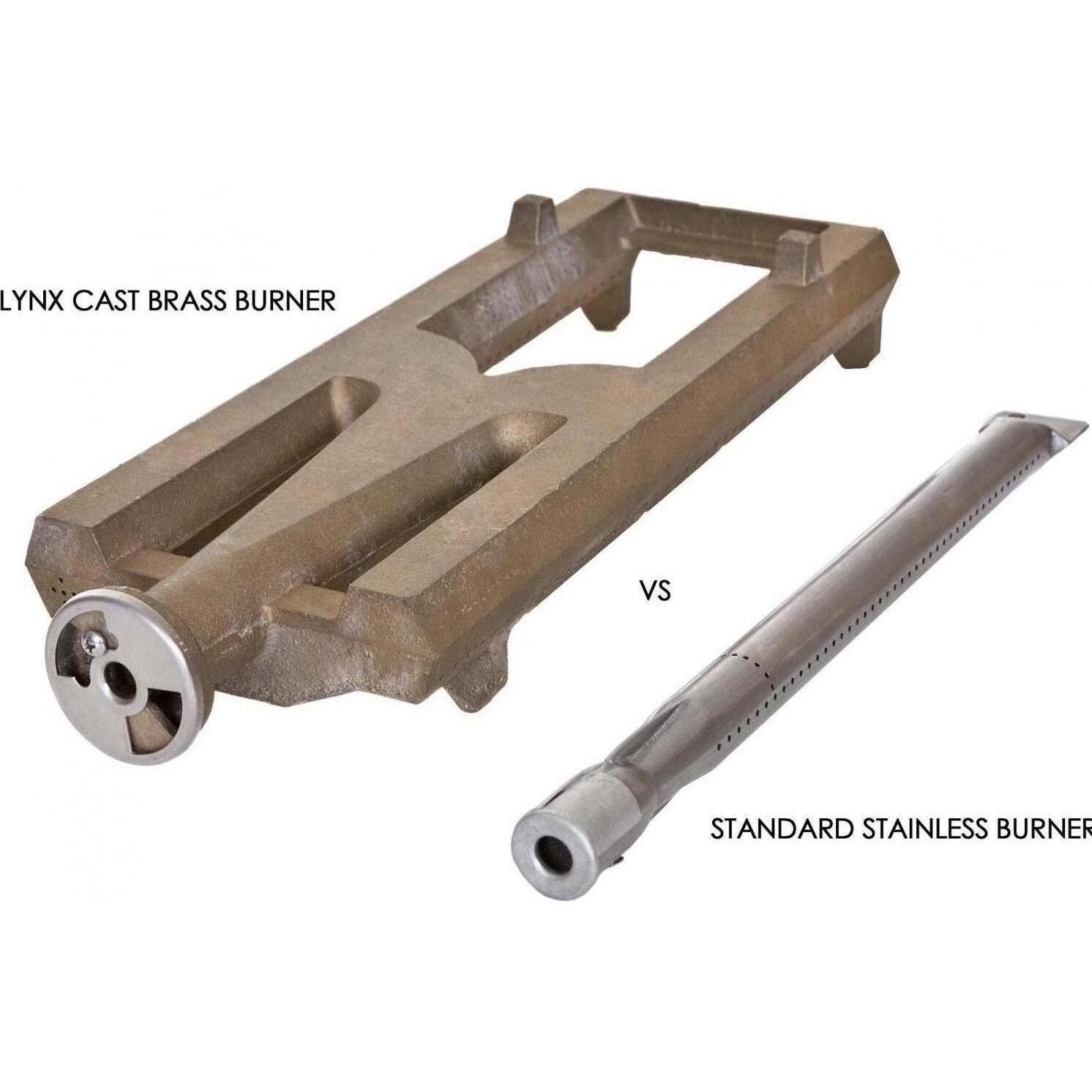 Lynx Cast Brass Burner vs. Standard Stainless Burner thumbnail