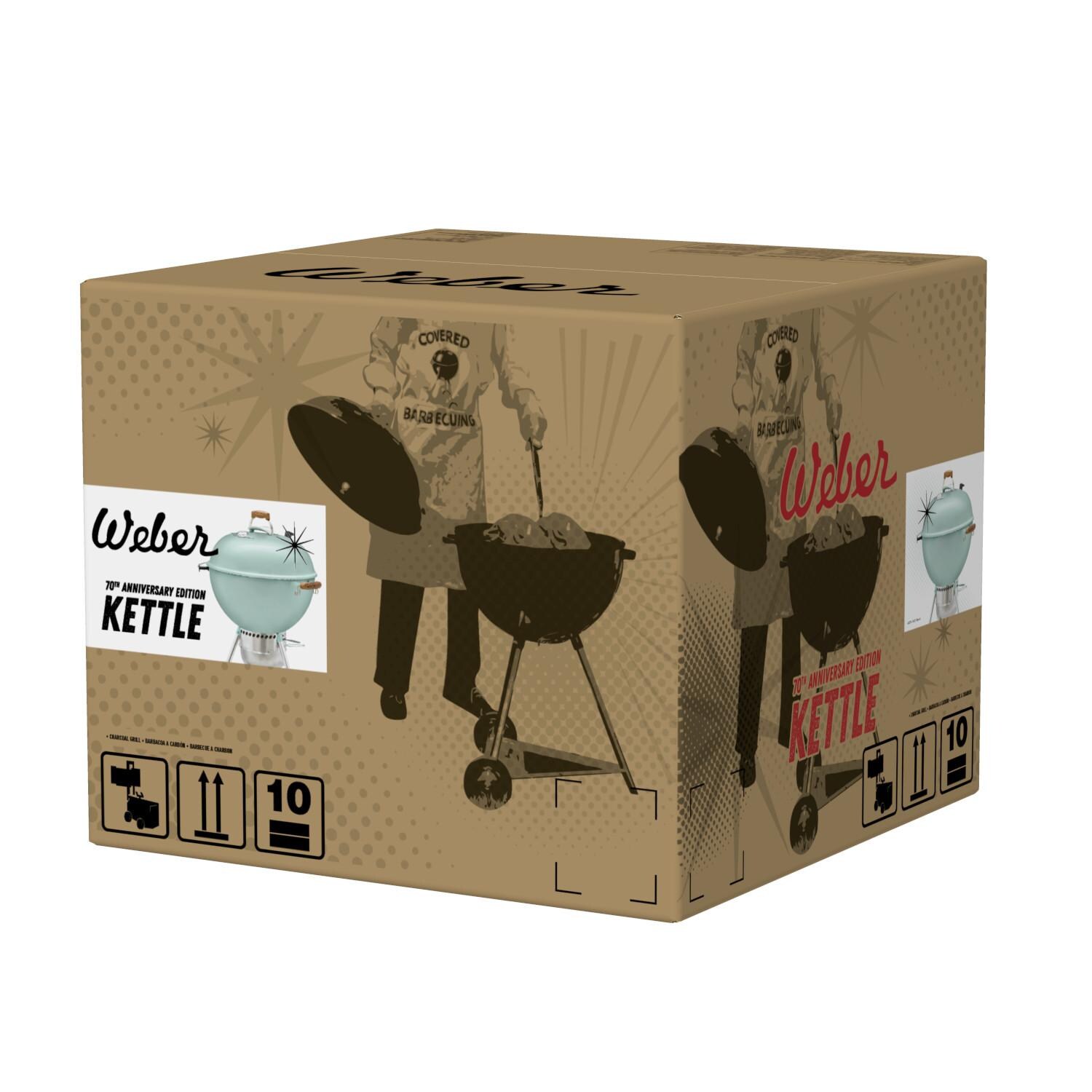 Weber 19524001 70th Anniversary Kettle 22-Inch Charcoal Grill - Packaging thumbnail