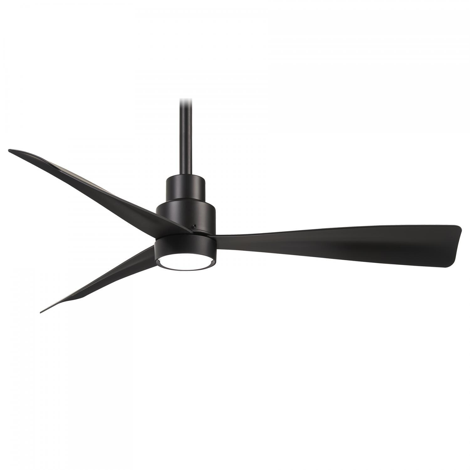 Minka-Aire F786-CL Simple 44-Inch 3-Blade Ceiling Fan in Coal Finish w/ Coal Blades - Short Downrod thumbnail