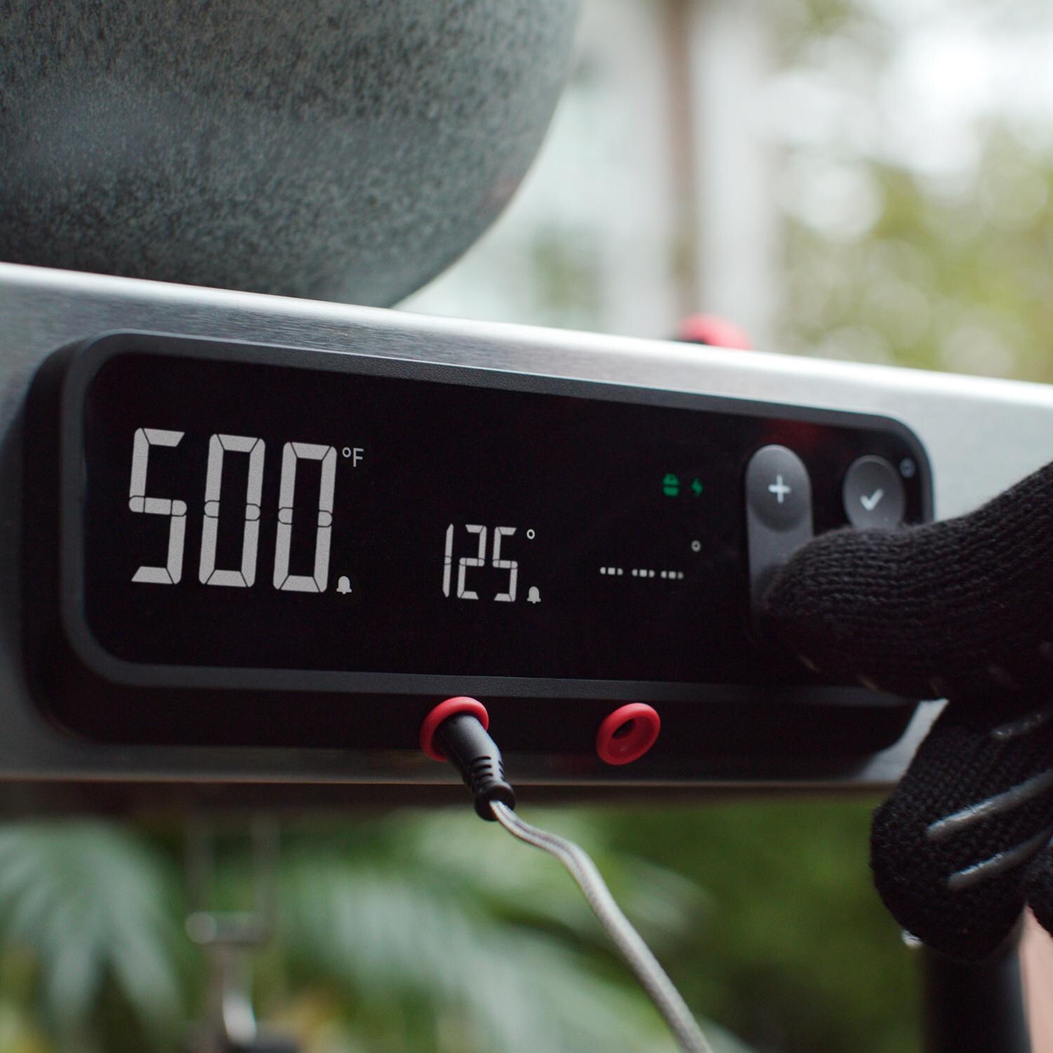 Weber Spirit 47502401 SX-315 Freestanding Natural Gas Smart Grill - Stainless Steel - Glove-Friendly Weber Connect Smart Grill Control Panel thumbnail