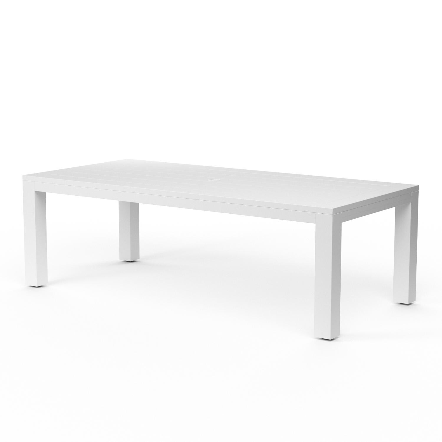 Sunset West Newport 90 X 42 Inch Rectangular Aluminum Patio Dining Table
