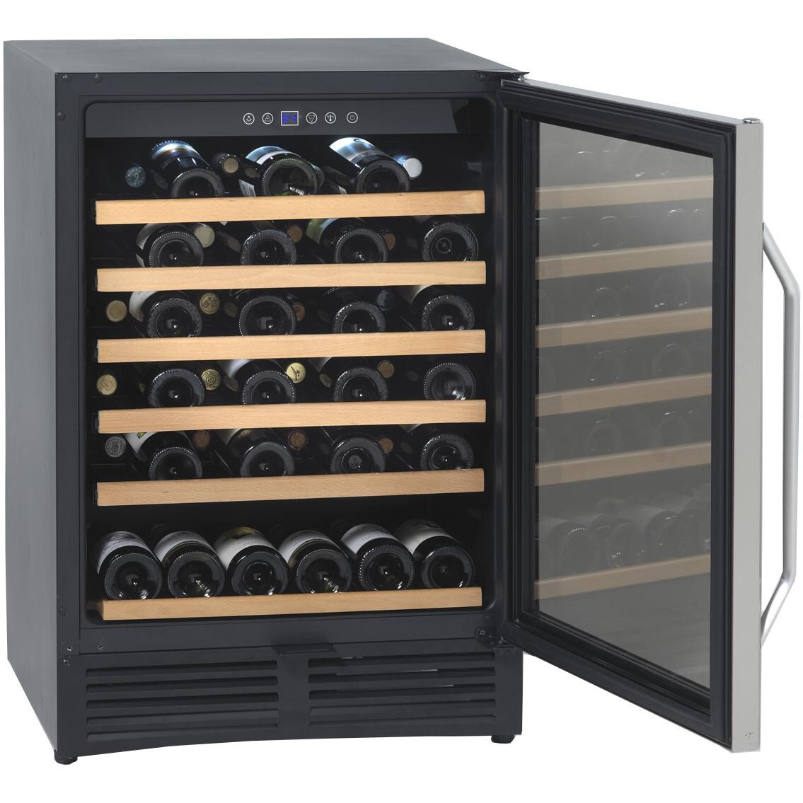 Avanti 50 Bottle Built-In Wine Cooler - Stainless Steel - Open thumbnail