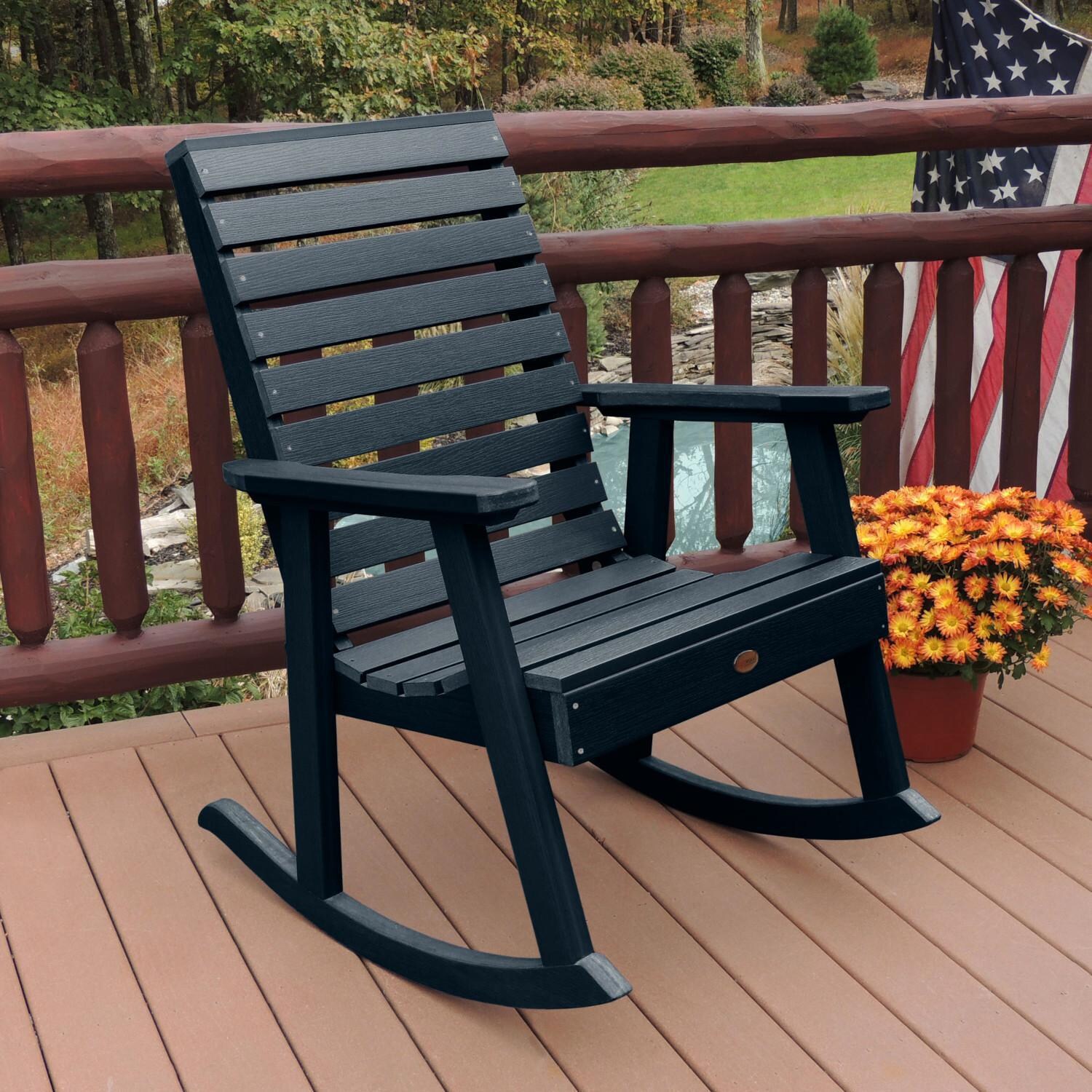 Lakeview Elm Pointe Rocking Chair - Federal Blue : BBQGuys