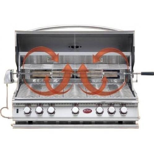 Cal Flame Gas Grills 40 Inch 5 Burner Convection Gas Grill - Open View thumbnail
