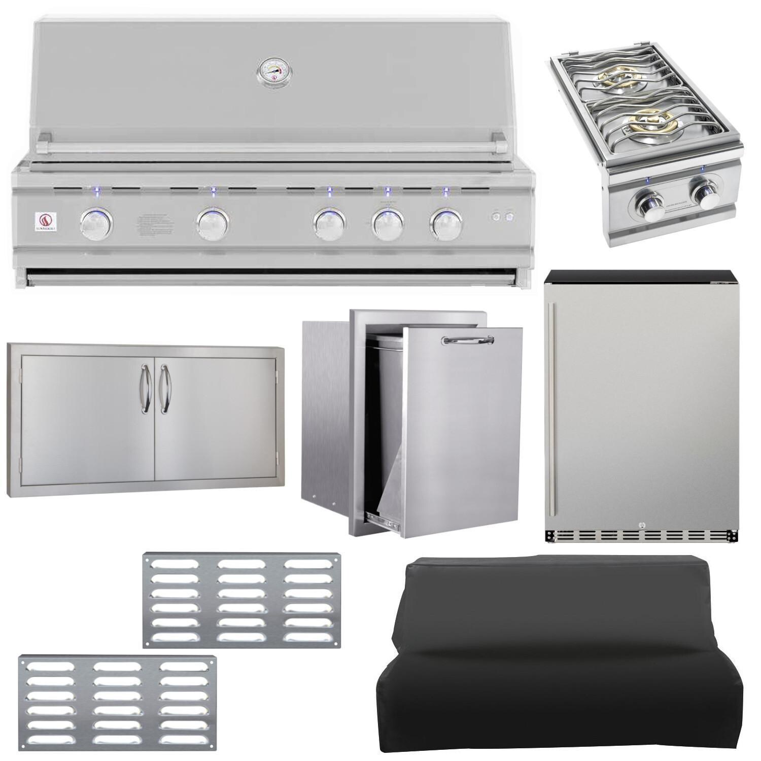 Summerset TRLD44-LP-8PC-PROMO Deluxe 8-Piece 44-Inch Propane Outdoor Kitchen Package thumbnail