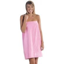 Terry Town Womens Terry Velour Spa Wrap Towel One Size Fits Most - Pink image