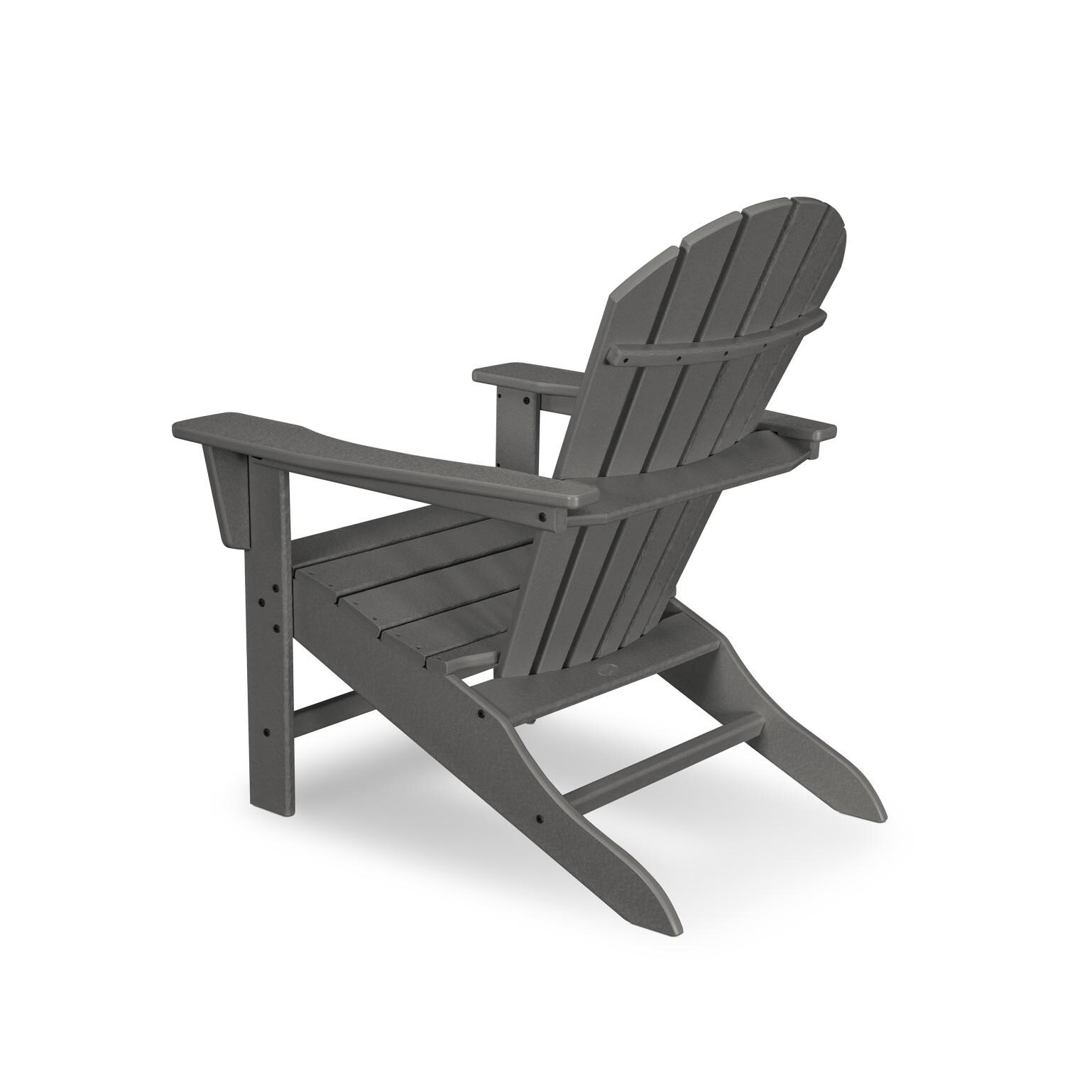 POLYWOOD SBA15GY South Beach Adirondack Chair - Back View thumbnail