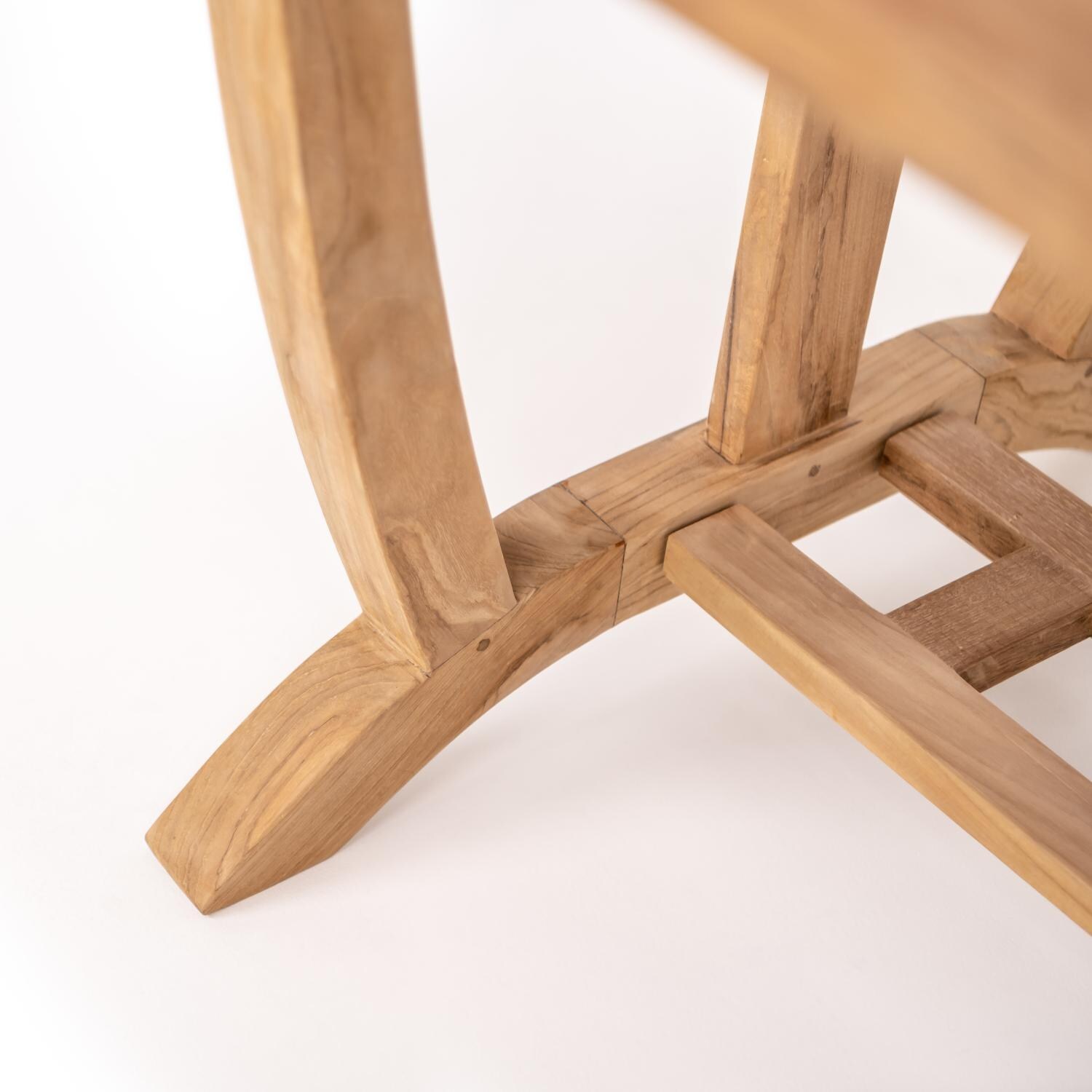 Teak + Table Cayman Oval Double Leaf Table 67/94 Inch W/Extension - Leg Detail - Detail thumbnail