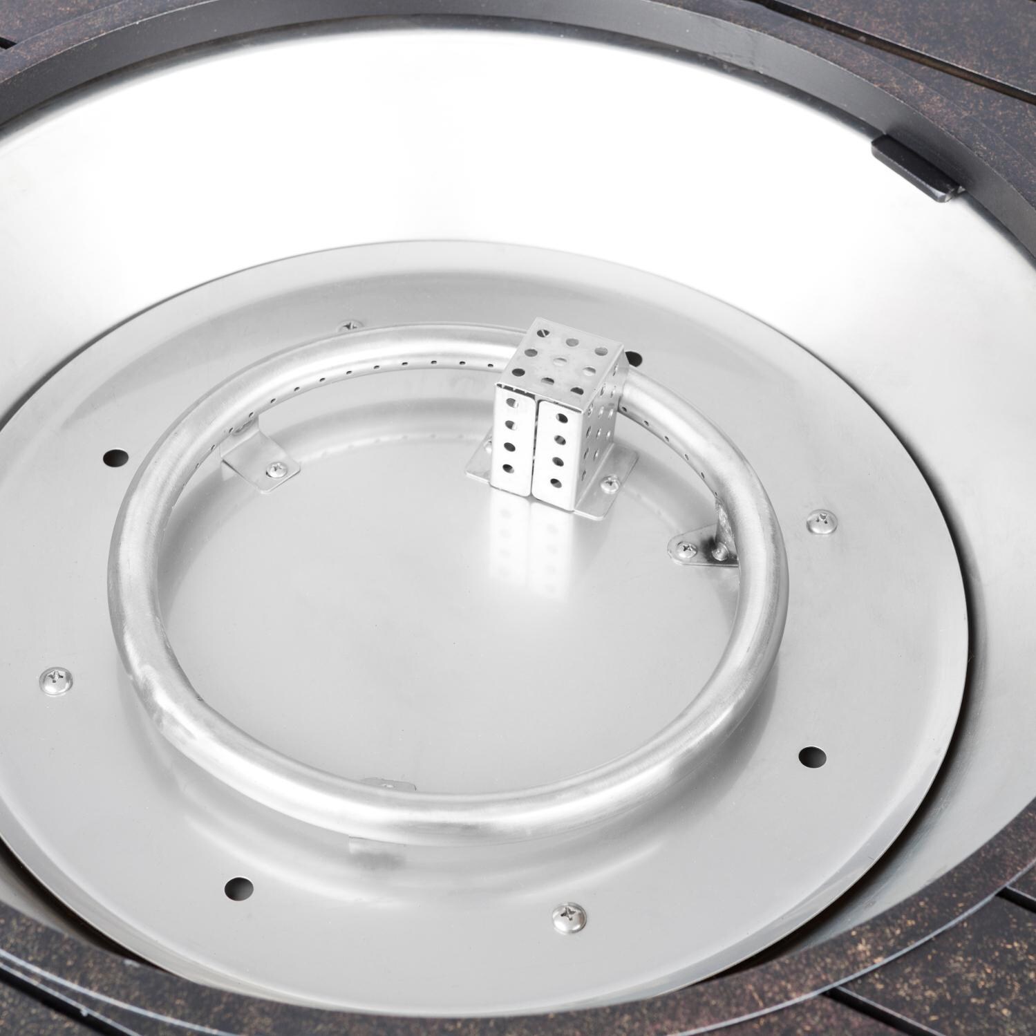 Haven Bay 47-Inch Propane Gas Fire Pit Table By Ultimate Patio - Stainless Steel Burner thumbnail