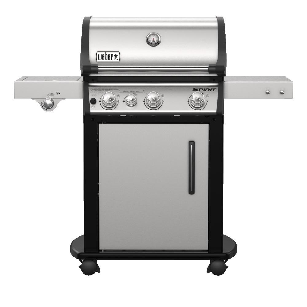 Weber Spirit SP-335 Freestanding Propane Gas Grill With Sear Burner & Side Burner - Stainless Steel - 46802101
