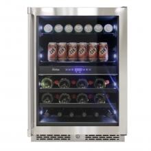 Vinotemp 24-Inch Outdoor Rated Dual Zone Beverage Cooler - VT-Outdoor24GD