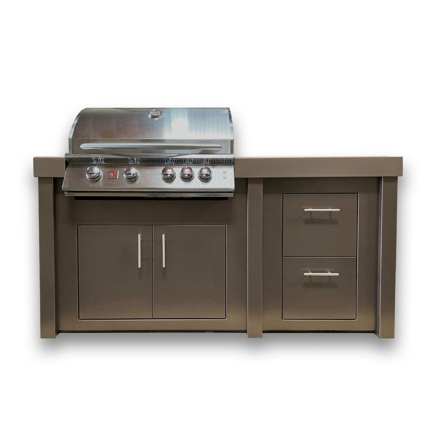 BBQGuys Signature BBQ-SIZPRO32-C-NG 6-Foot Copper Vein Finished Island Kitchen W/ Summerset Sizzler Pro 32-Inch Natural Gas Grill thumbnail