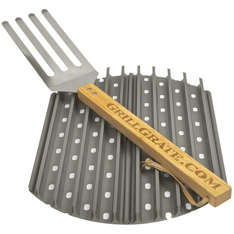 GrillGrate 14.5-Inch Hard Anodized Aluminum 2-Panel Grill Surface Set - Full View thumbnail