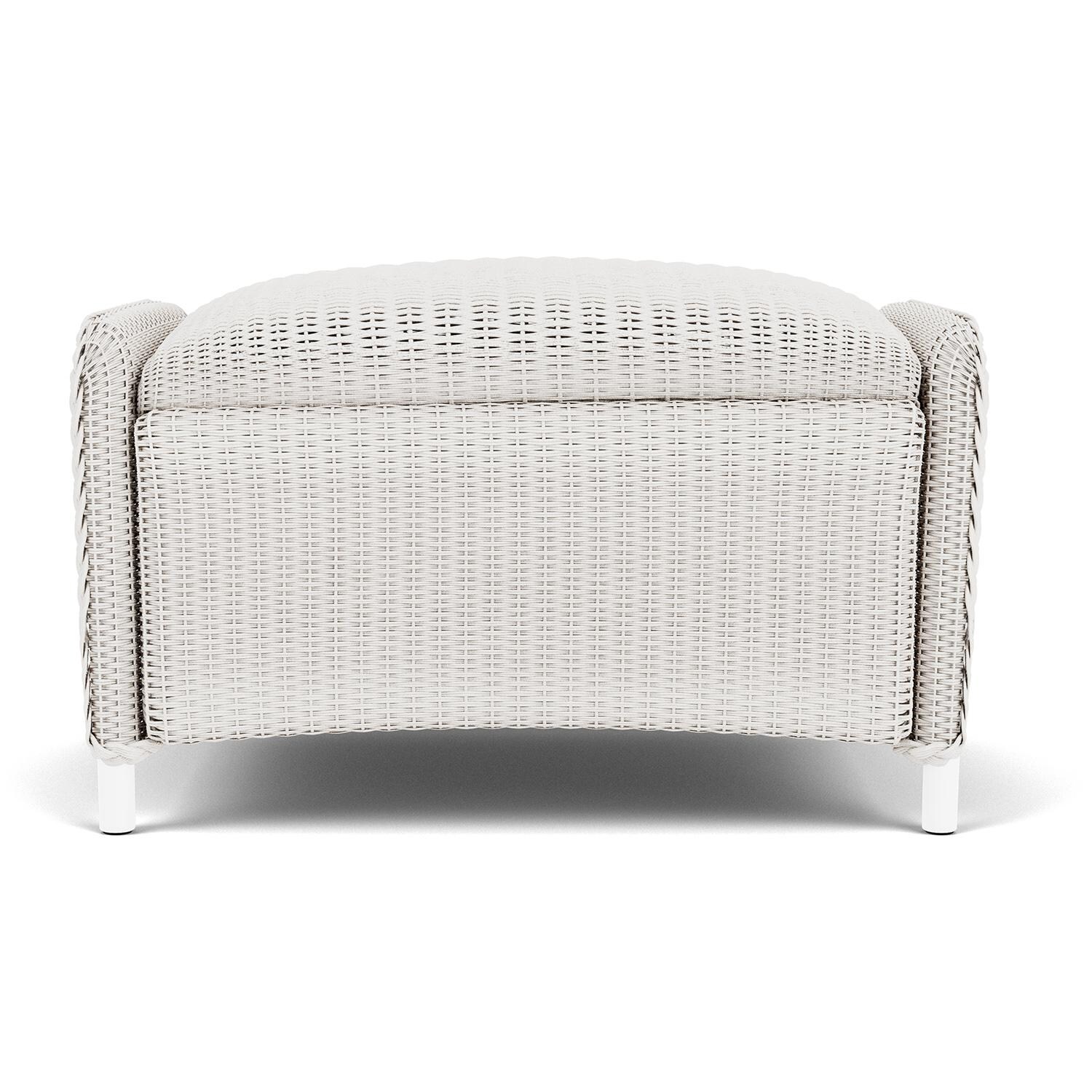 Lloyd Flanders Reflections Ottoman, Padded in White Finish thumbnail