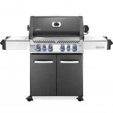 Napoleon Prestige 500 Propane Gas Grill with Infrared Rear Burner and Infrared Side Burner - Charcoal Gray - P500RSIBPCH-3 (2019)