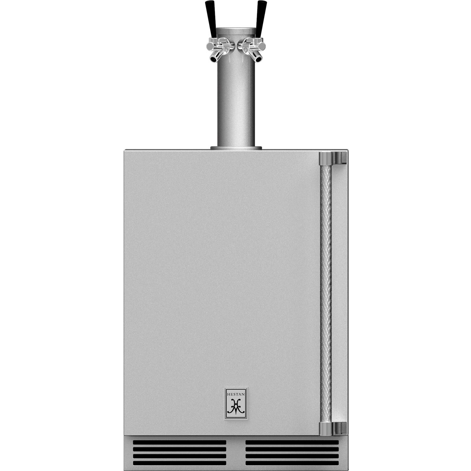 Hestan 24-Inch 5.2 Cu. Ft. Left Hinge Outdoor Rated Double Tap Beer Dispenser - GFDSL242