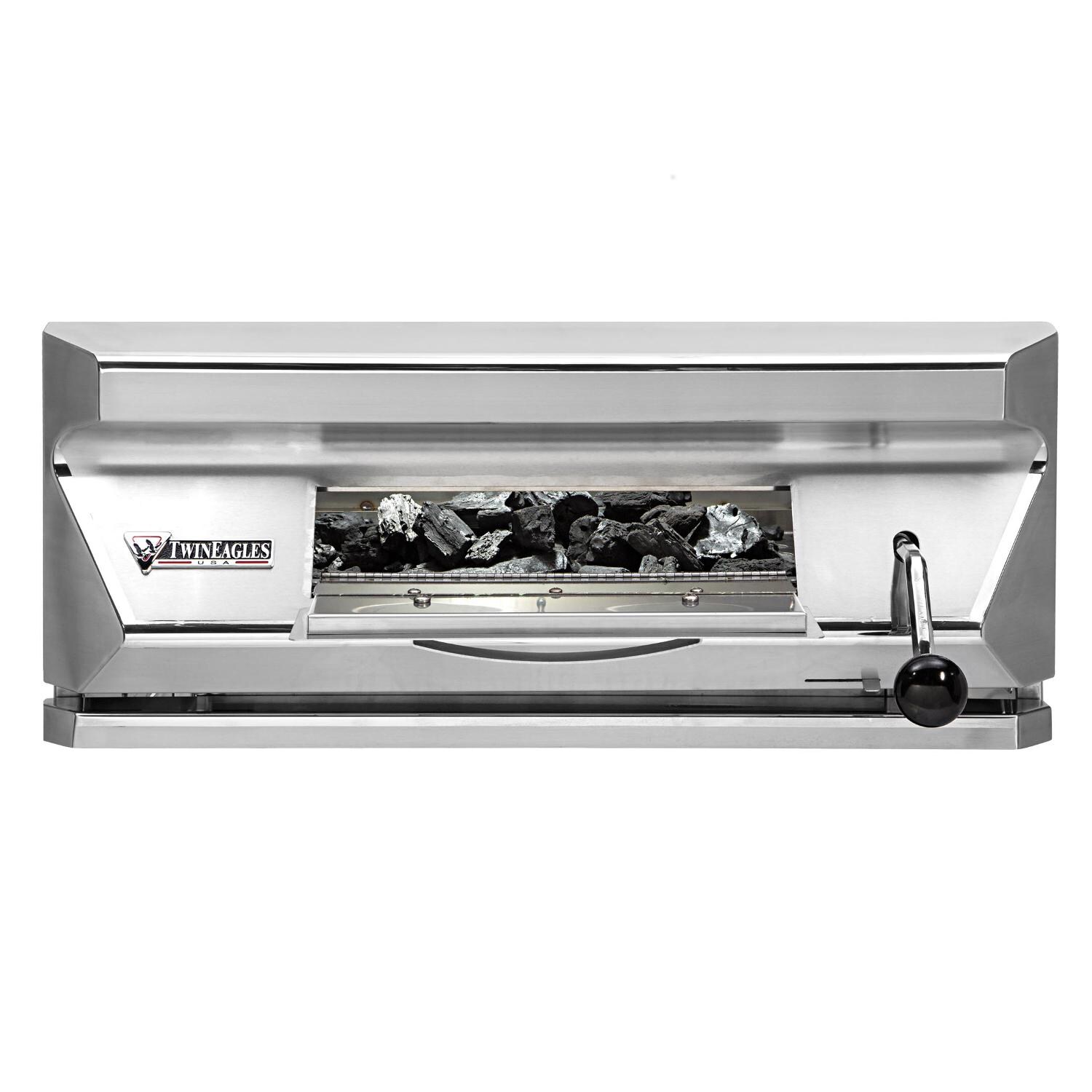 Twin Eagles 30-Inch Built-In Stainless Steel Charcoal Grill - Front Access Charcoal Tray thumbnail