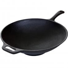 Cajun Classic 4-Quart Seasoned Cast Iron Wok - GL10496S image