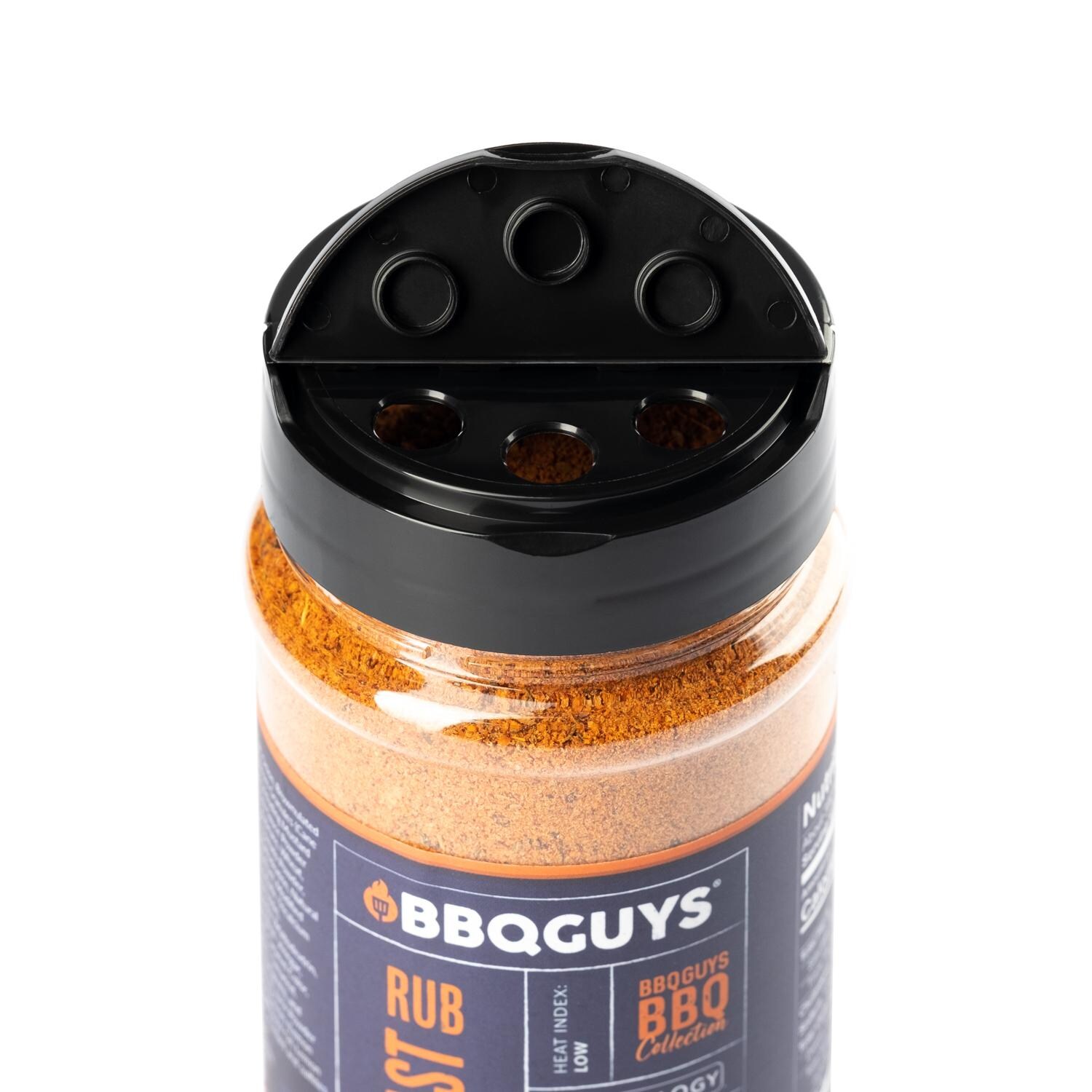 BBQGuys Signature x Spiceology West Coast, Texas, Yucatan Rojo, & Habanero Honeybee Rub Variety Pack - Flip Top With Small Holes thumbnail