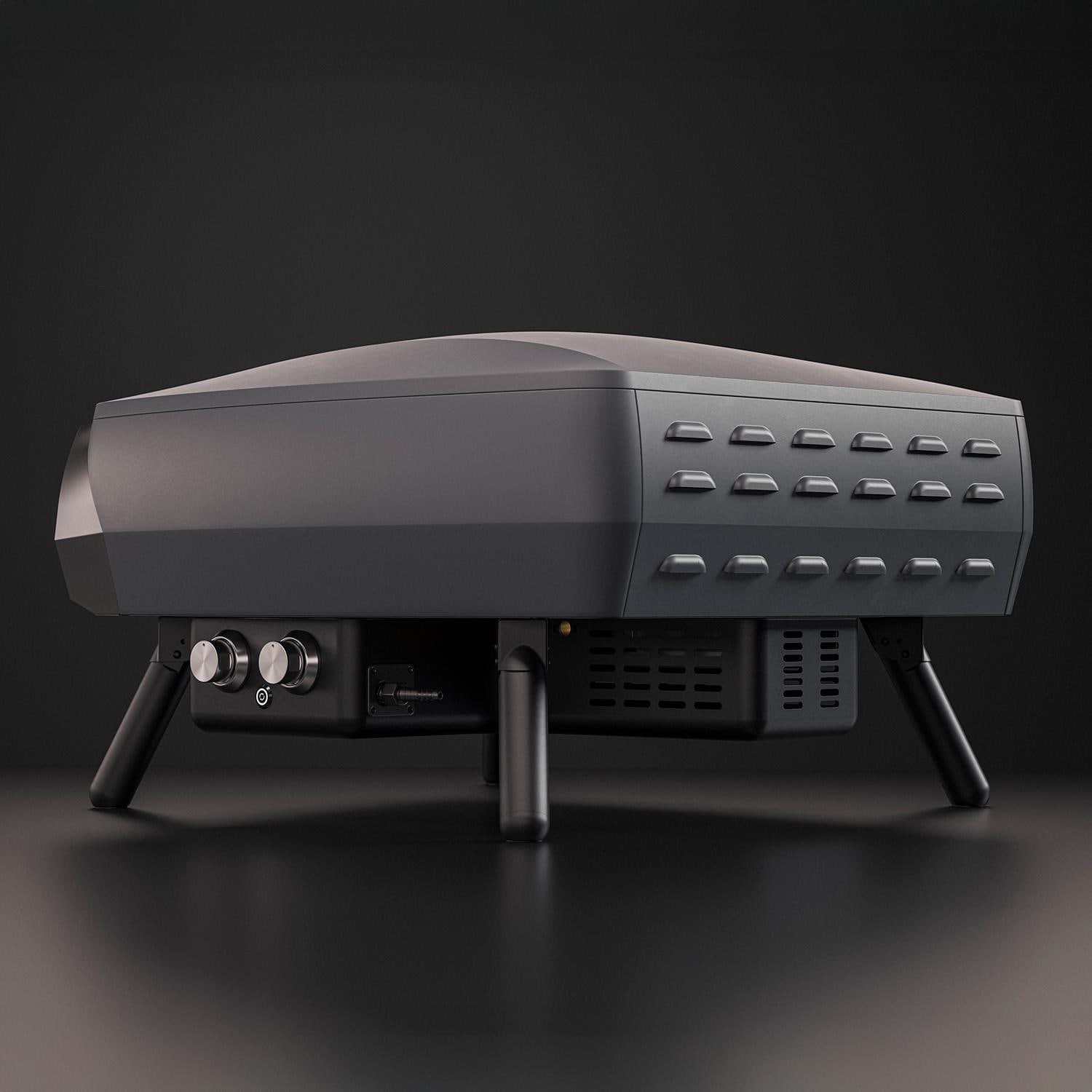 Witt 80650064 Etna Rotante Propane Pizza Oven - Matte Graphite - Back - White Background thumbnail