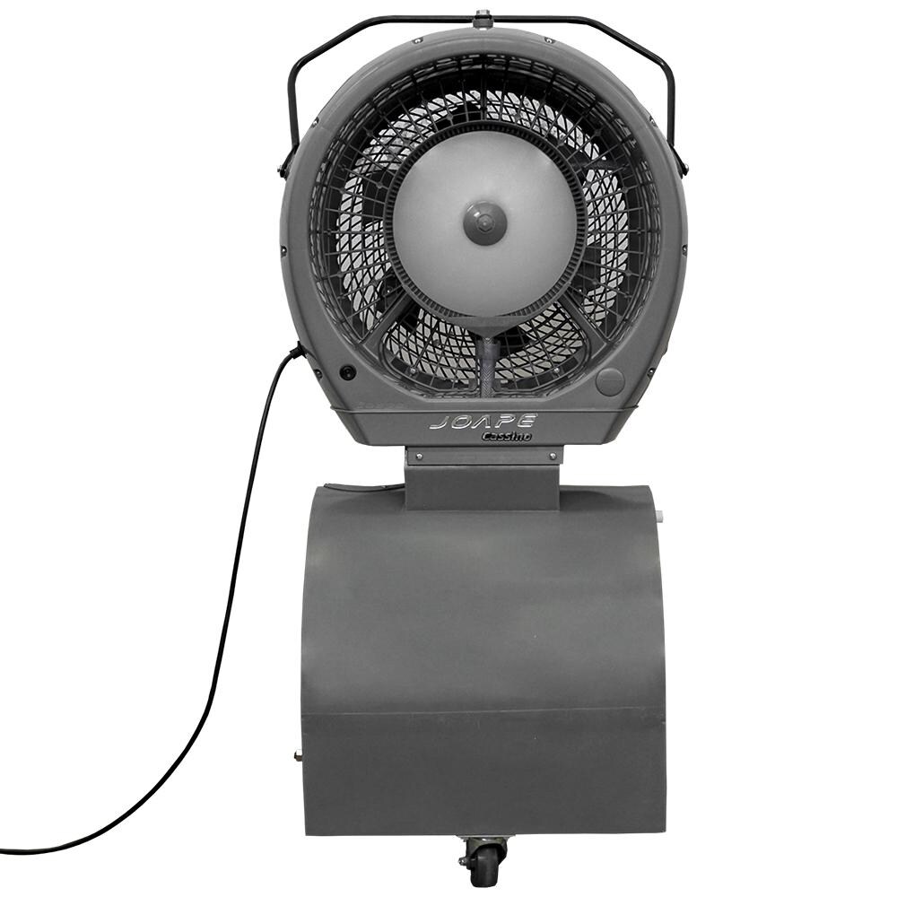 Ecojet by Joape LVP-030401 Cyclone Reservoir 18-Gallon Outdoor Misting Fan - Gray - Front View thumbnail