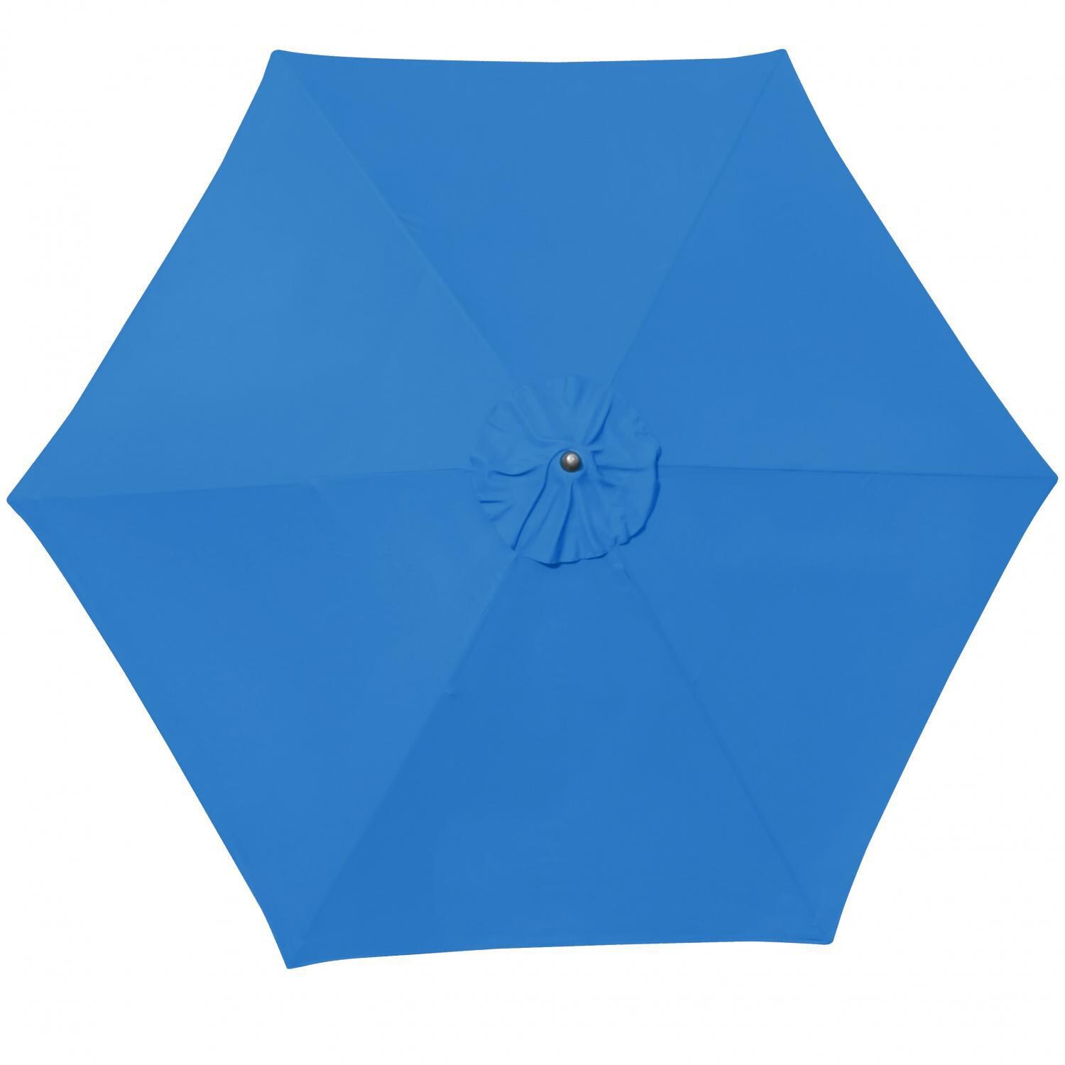 Astella 11 Ft Aluminum Patio Umbrella W/ Crank Lift - Polyester Pacific Blue Canopy thumbnail