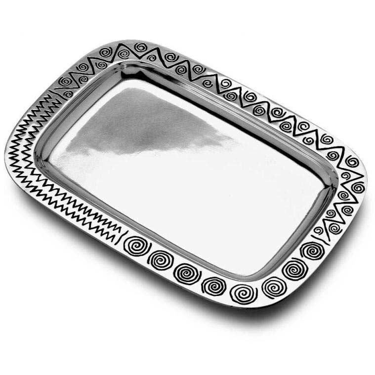 Wilton Armetale Reggae Rectangular Serving Tray Medium BBQGuys