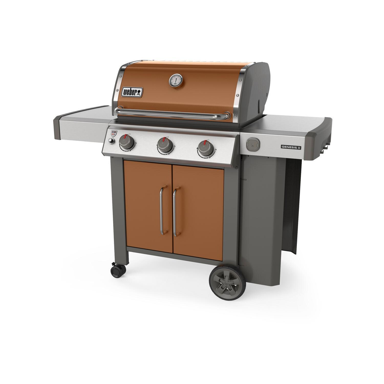 Weber Genesis II 61025001 E-315 Propane Gas Grill - Copper (2019) - Right-Side Angled View thumbnail