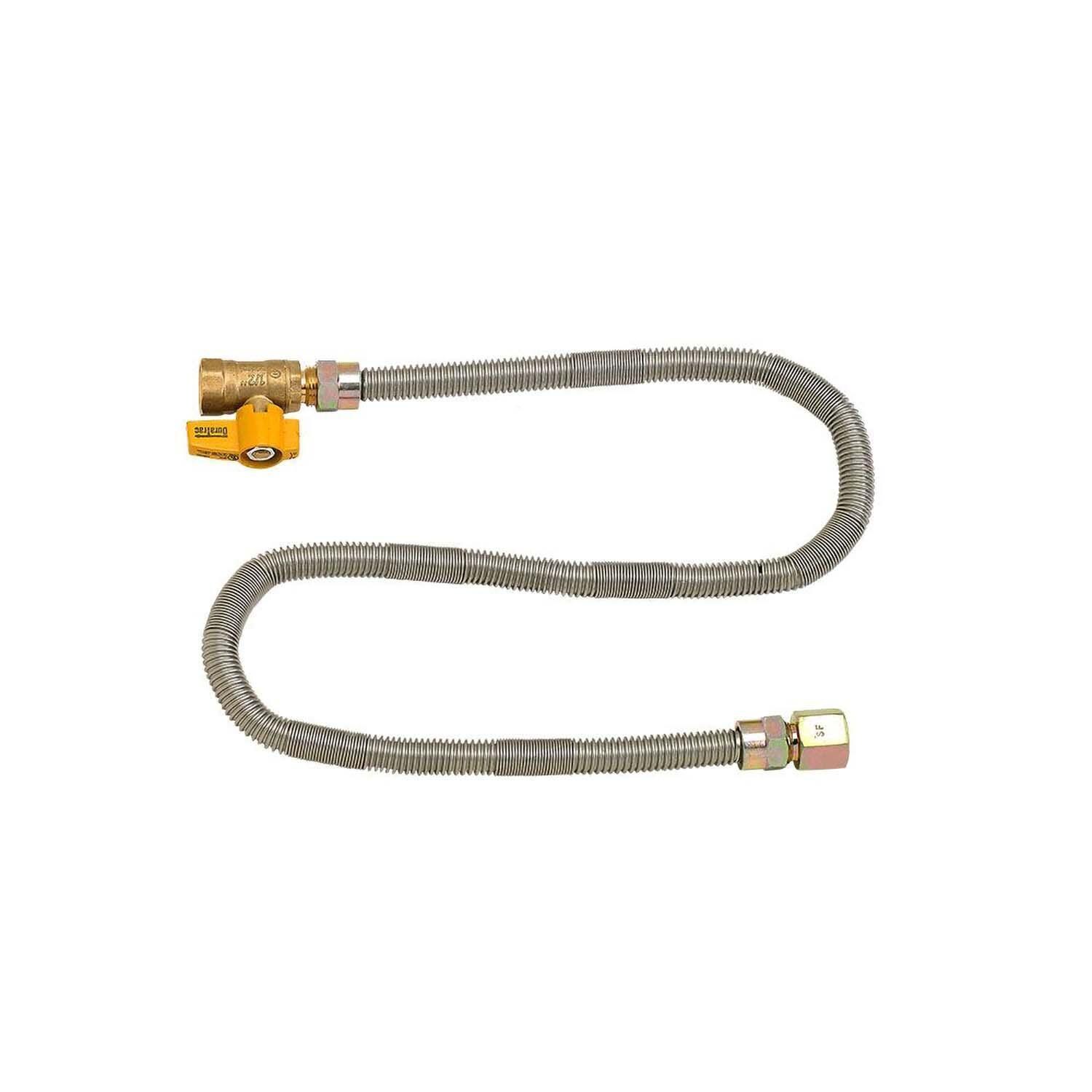 BBQGuys Signature 18 X 6 Inch Stainless Steel Rectangular Drop-In Pan with Match Light Kit - Natural Gas - Hose - White Background thumbnail