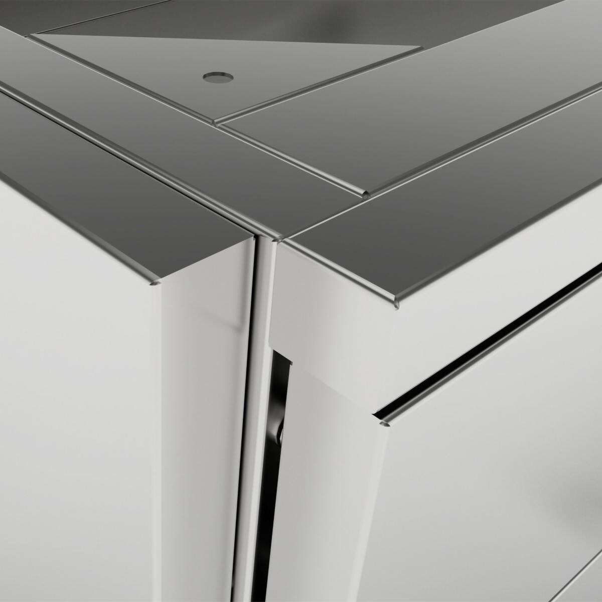 Sunstone SCC27EP 27-in Outdoor Kitchen Island Cabinet End Panel - Panel Corner - Detail