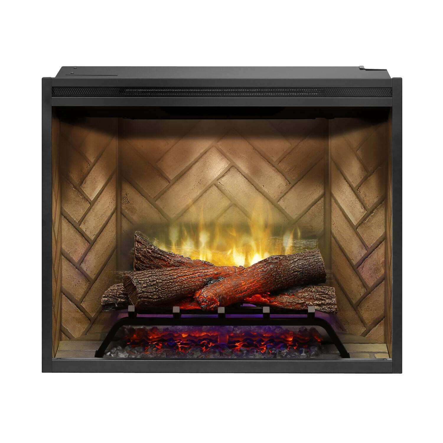 Dimplex - RBF30 - Revillusion 30-Inch Built-In Electric Firebox - Front View - Blue thumbnail