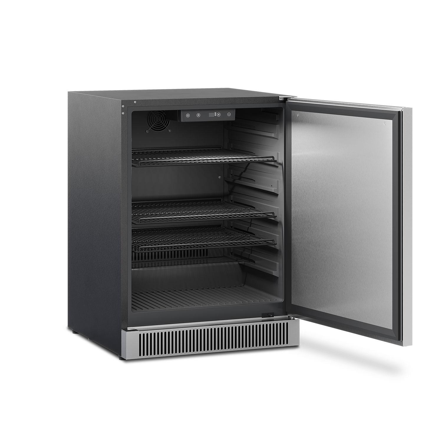 Dometic D-Series 24-Inch Reversible Hinge Refrigerator W/ Lock - Opened thumbnail
