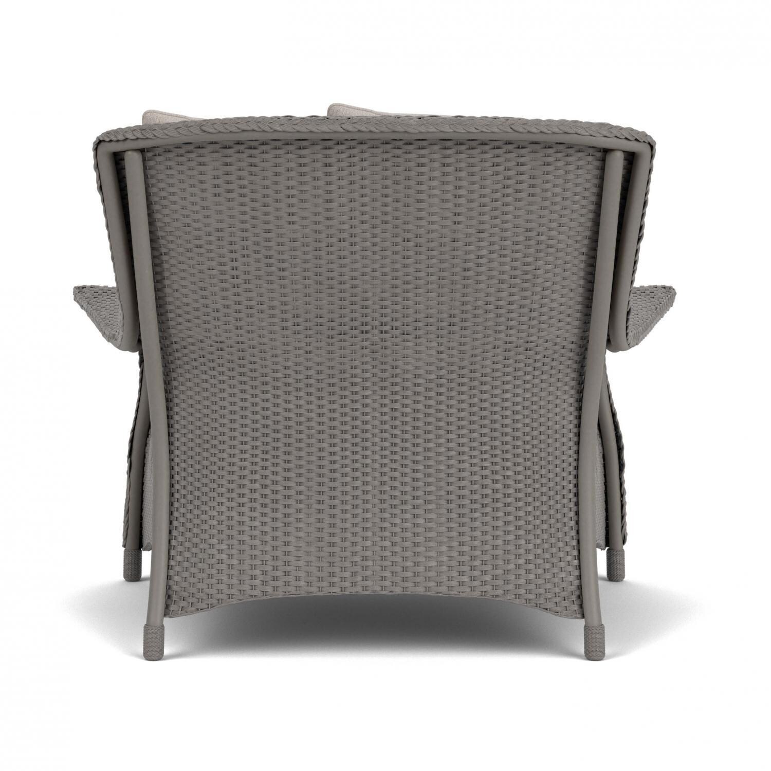 Lloyd Flanders Mandalay Chair and a Half in Pewter Finish with Remy Cloud Fabric - Back thumbnail