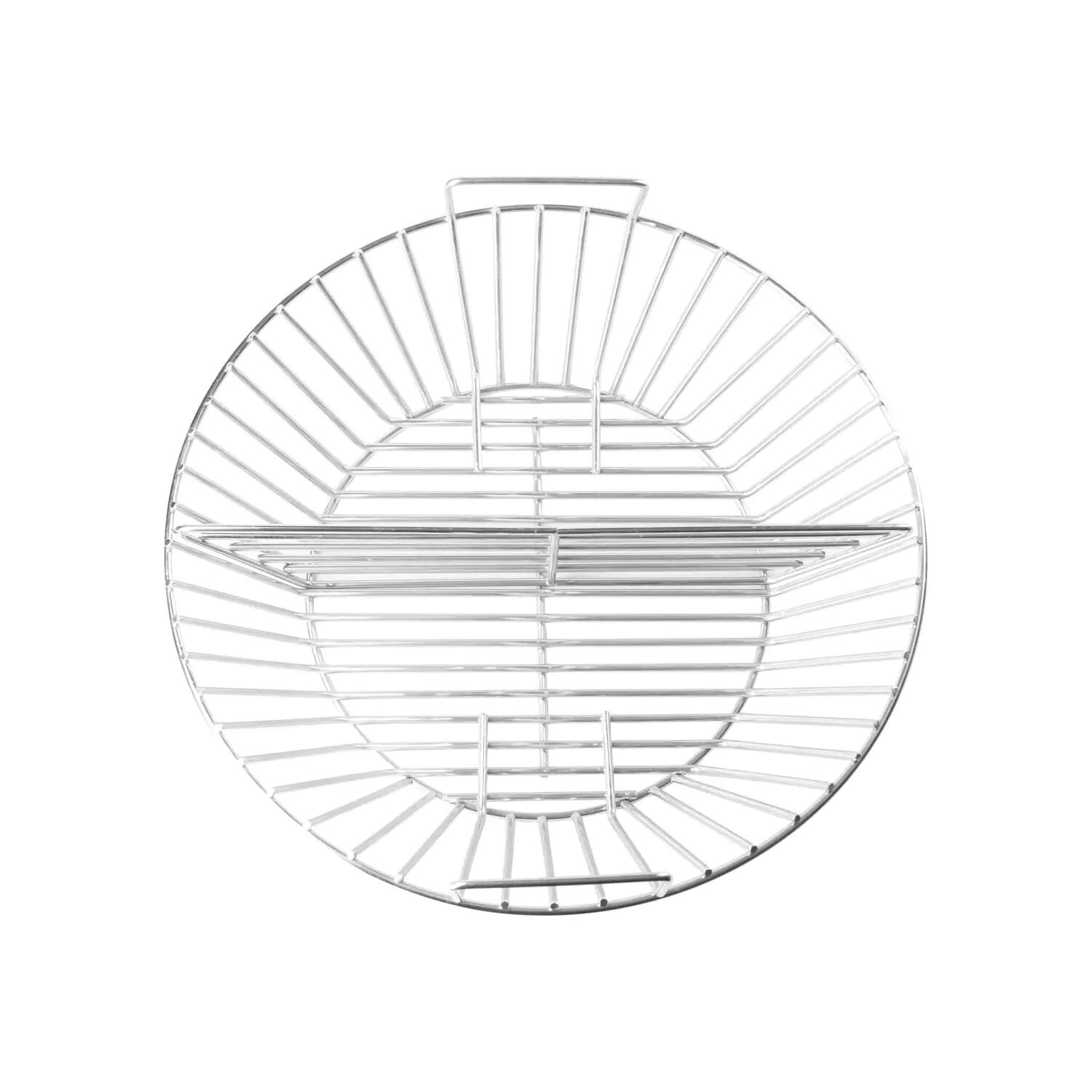 BBQGuys Signature BBQ-CAB-19-SS Charcoal Basket For 24-Inch Kamado Grills - Charcoal Basket Top View thumbnail