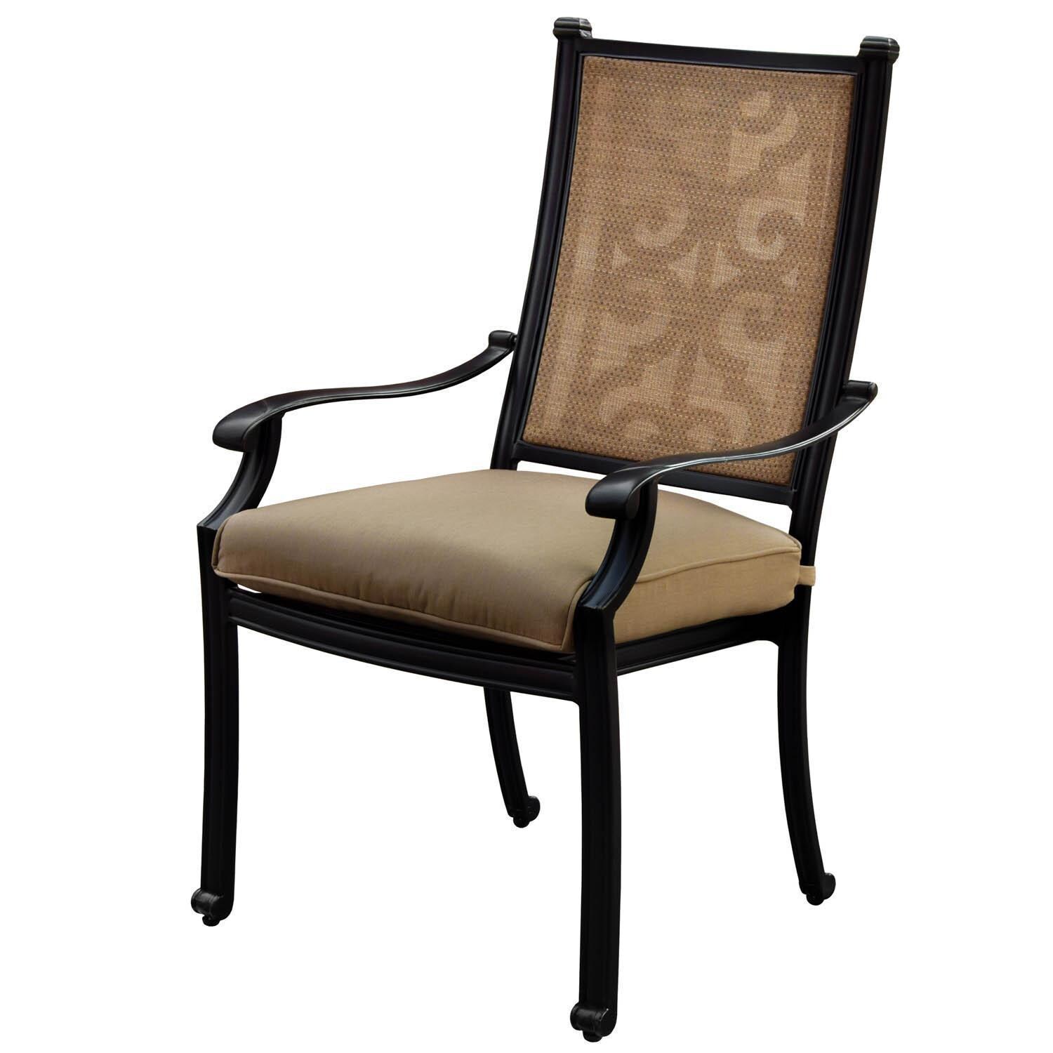 Bocage 7 Piece Cast Aluminum Sling Patio Dining Set - Dining Arm Chair thumbnail