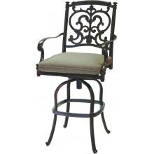 Darlee Santa Barbara Cast Aluminum Patio Swivel Bar Stool - Antique Bronze image