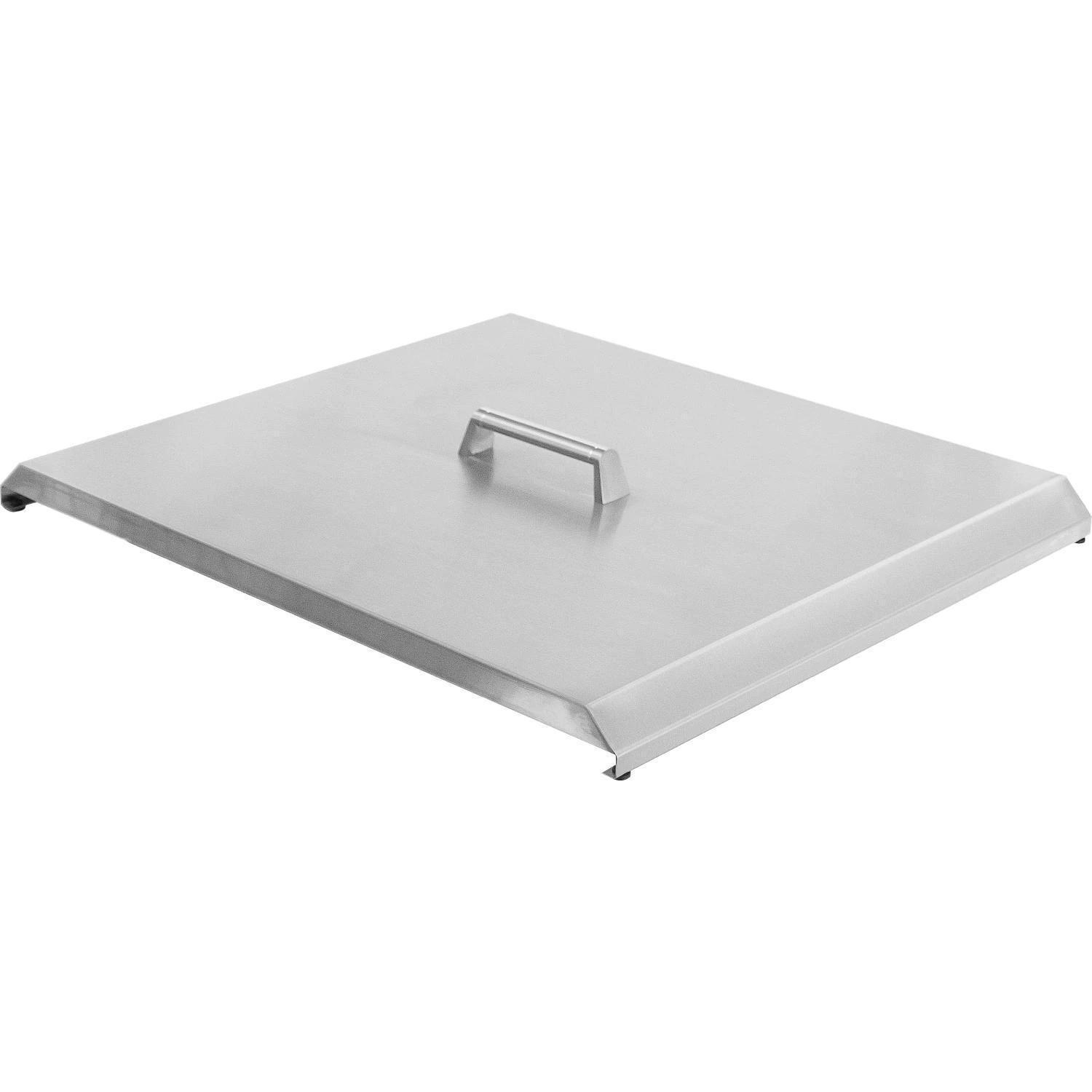 BBQGuys Signature 21-in Outdoor Rated Stainless Steel Drop-In Sink w/ Hot/Cold Faucet - Lid - White Background thumbnail