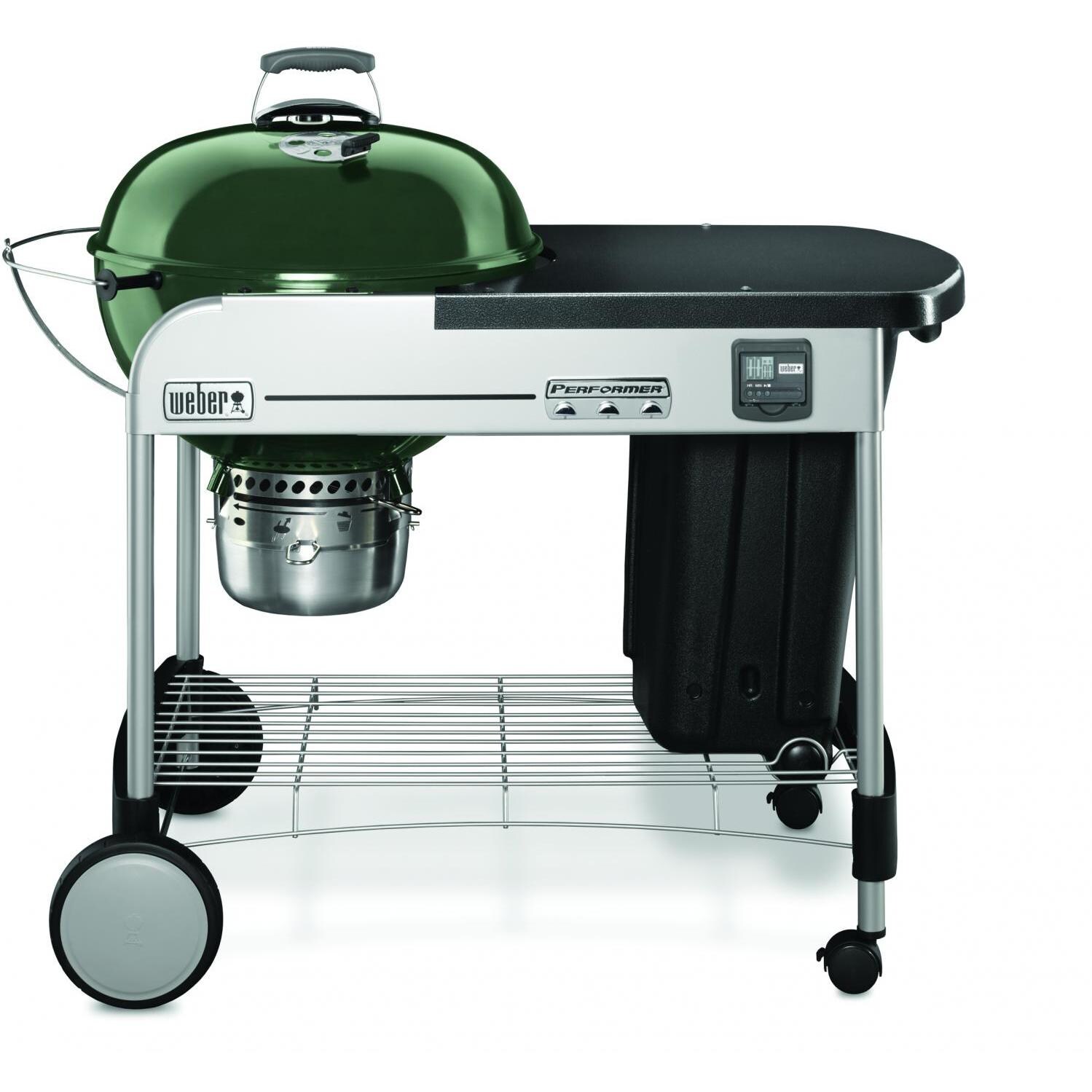 Weber Performer Premium 22-Inch Freestanding Charcoal Grill - Green