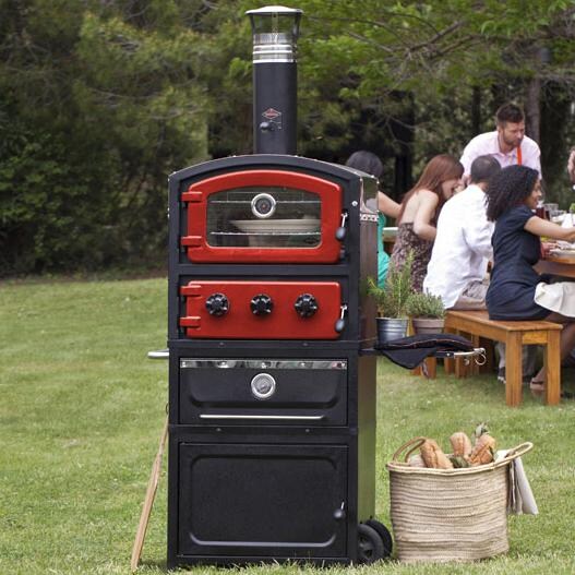 Alto 19Inch WoodFired Outdoor Pizza Oven And Smoker On Cart